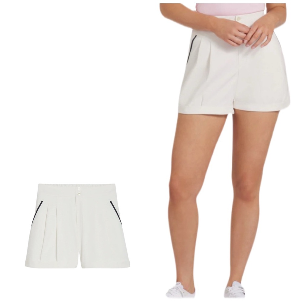 PUMA Women's AP Pleated Golf Shorts White Size XXL NWT Clean Girl Tennis